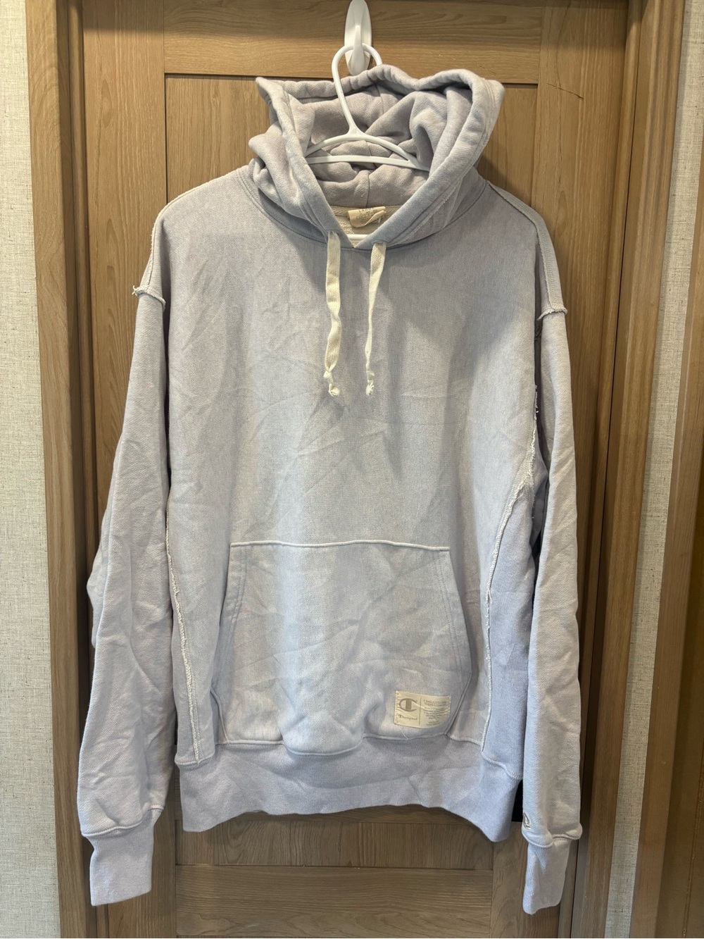 Champion Reverse Weave Natural State Mens L Hoodie Sweater Loungewear